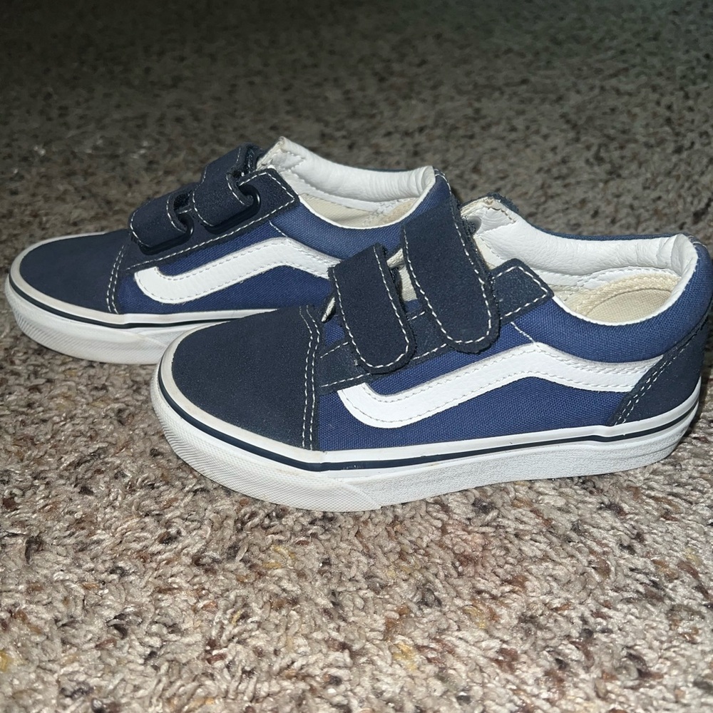 Toddler Navy Blue Vans Size 12